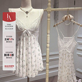「LA」昼梦支线·静感系列 Sophie索菲 松弛文艺感蕾丝碎花睡裙女