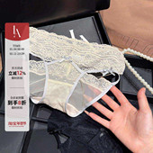 性感蕾丝镂空高腰蝴蝶结女内裤 「LA」Ellie·欲感收束 边界系列