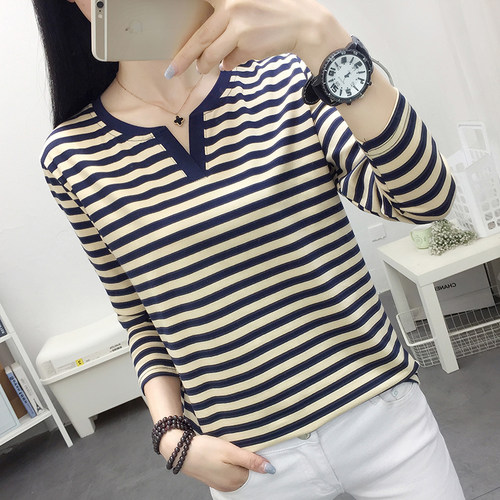 纯棉长袖遮肚子显瘦春秋柔软舒适