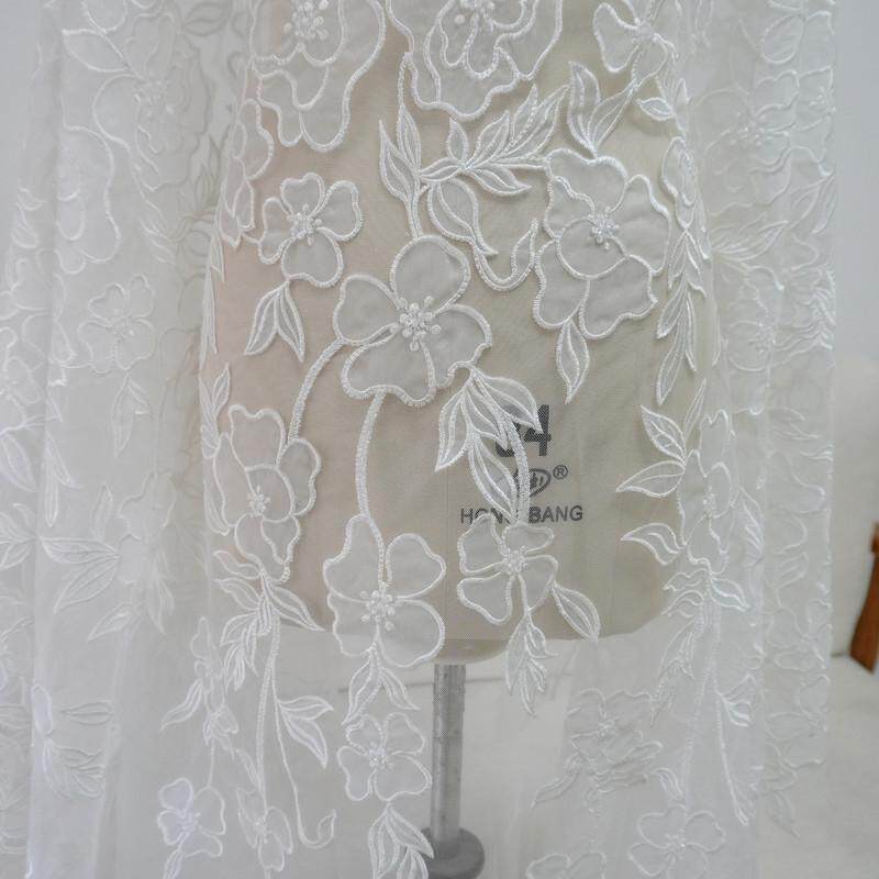 激光蕾丝钉珠花边刺绣面布料手工diy婚纱礼服装头纱装饰辅料清仓