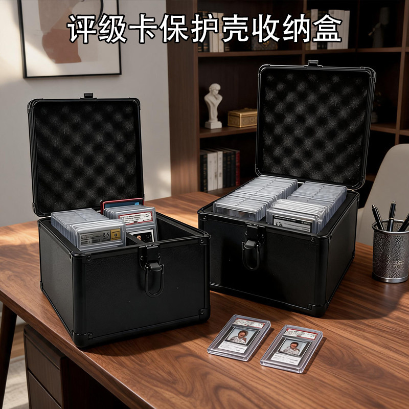 psa卡牌收藏盒nba球星卡手提箱图片