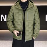 【新标90绒可】户外连帽男士羽绒服1076-1P140，男装羽绒服，星座1411A