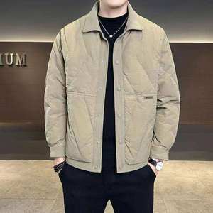 【50绒有报告】户外翻领男士羽绒服男1072-1 P140，男装羽绒服，星座1411A