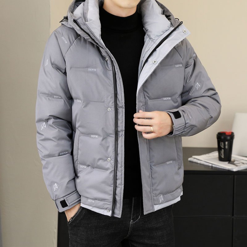 连帽羽绒服男士短款加厚新款冬装青年白鸭绒男2960P125，男装羽绒服，星座1411A