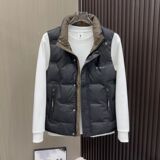 【50绒有报告】553秋冬新款时尚感免洗立领羽绒马甲853-1P90，女装马甲，星座1411A