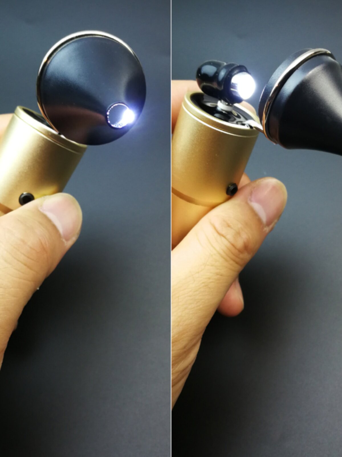 전문 충전식 배터리 귀 따기 램프 귀 확장 핸드 램프 USB 직접 충전 귀 따기 휴대용 램프 대형 발광 귀 따기 청소
