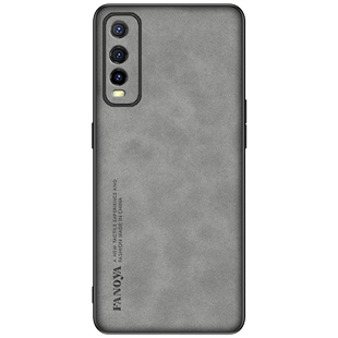 适用于vivoY70S手机壳vivoY70t保护套新款vivoY51s羊巴皮全包防摔Y50t复古轻奢iQOOU1全包高级感商务男士女潮