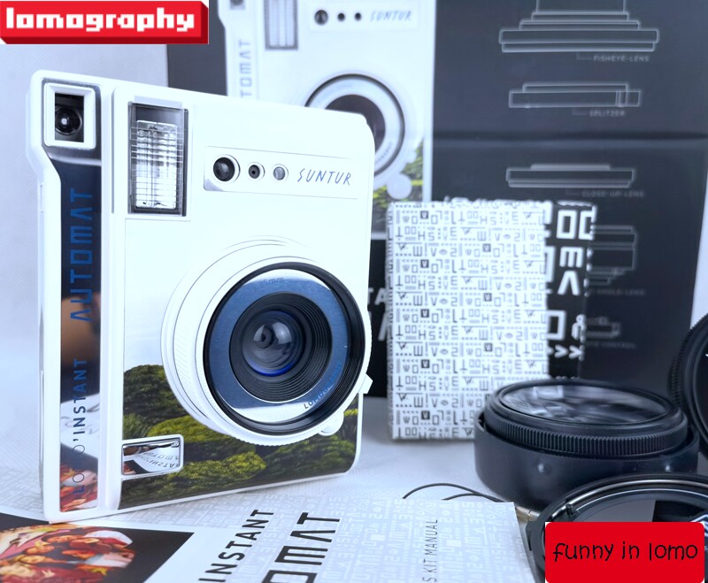 乐魔lomo拍立得instant automat复古多镜头一次成像mini相纸相机