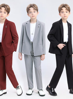 男童主持人西服小男孩礼服演出服