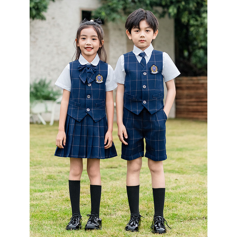 春夏男童女童幼儿园园服校服套装儿童班服小学生合唱西服礼服夏款