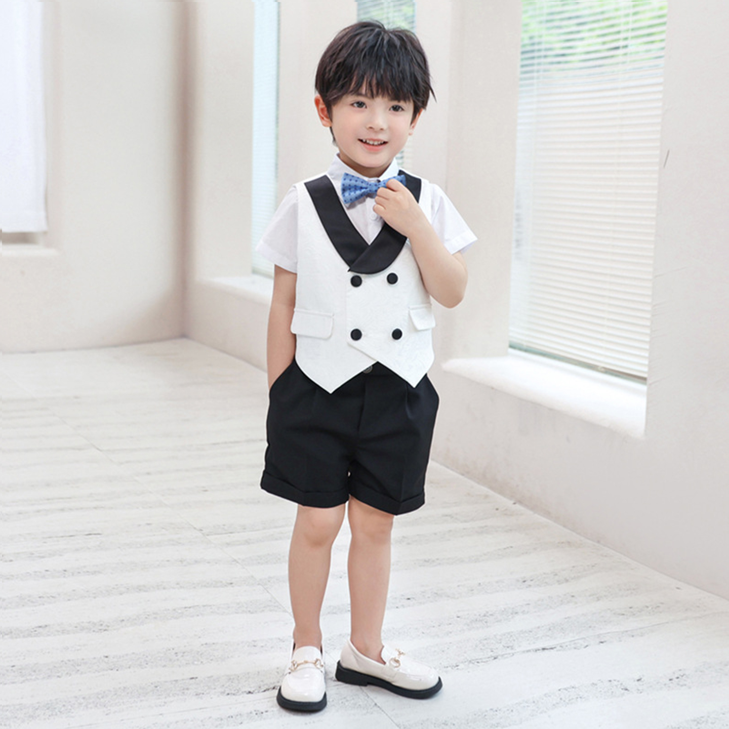 西装男童春夏钢琴演出服宝宝礼服
