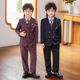 男童西装 春秋宝宝生日小西服摄影男孩花童礼服婚礼儿童演出服 套装