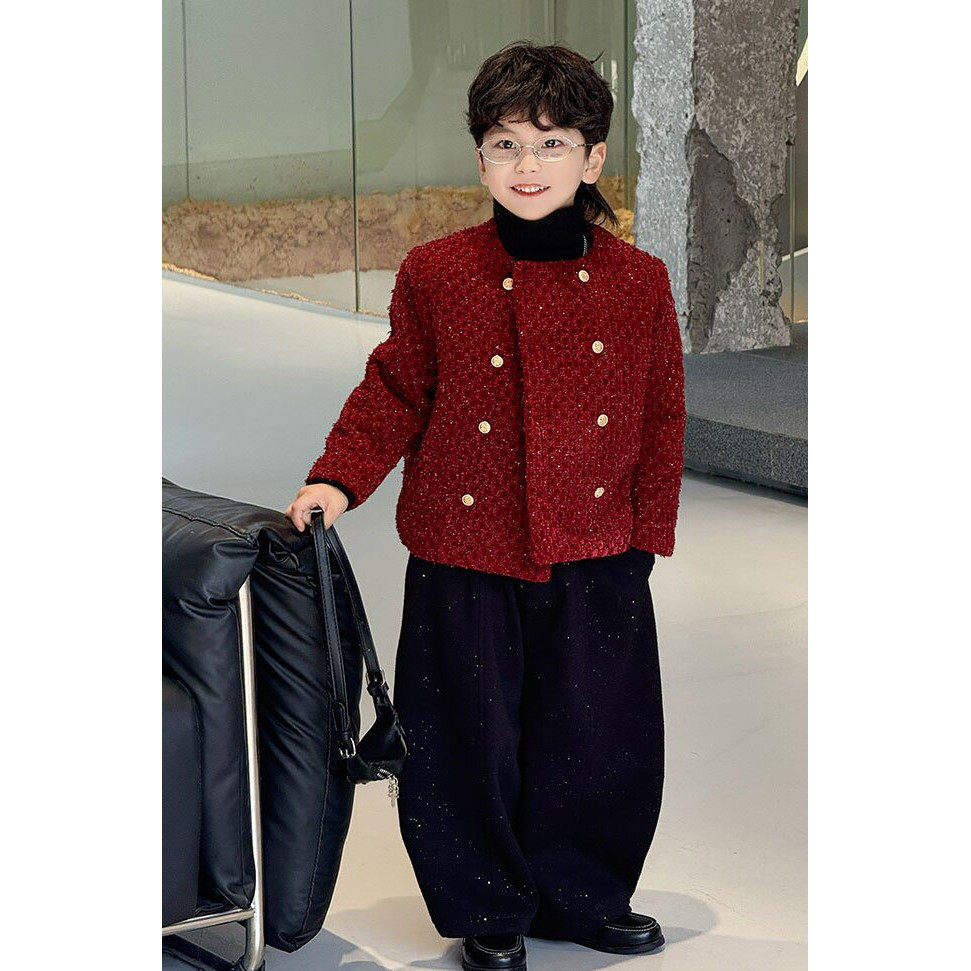 中国风儿童帅气款小香风西装2025秋冬季加绒加厚新款男童童装外套,童装/婴儿装/亲子装,夹克/皮衣,淘宝优惠券,粉丝福利购,淘宝优惠卷