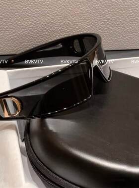 BVKVTV出口渠道订单 弧度二合一发箍墨镜 金属字母太阳镜女遮阳