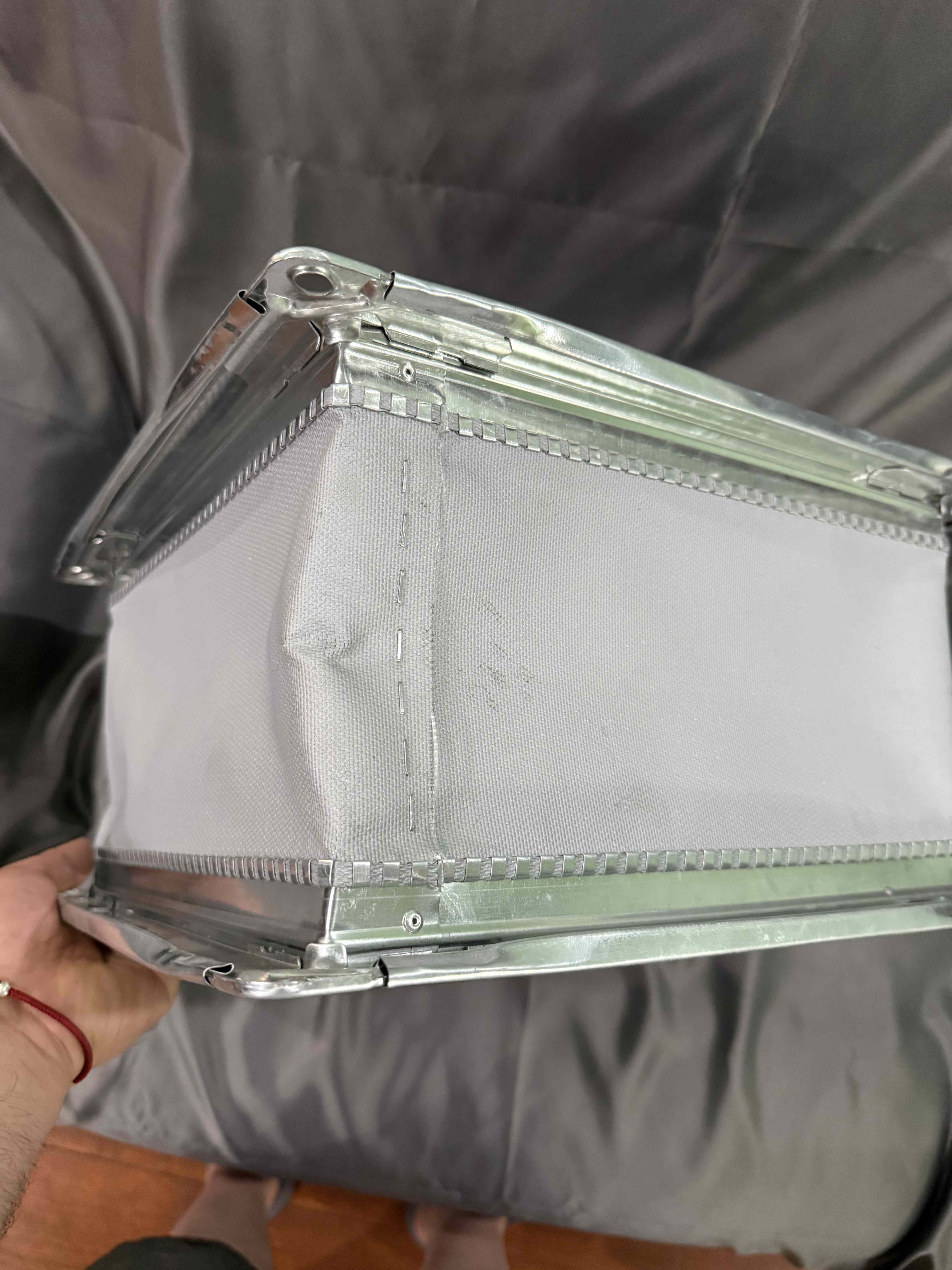 共板法兰 中央空调铝箔布软连接风机盘管出风口 方形保温通风管道