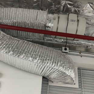 中央空调铝箔软连接风机盘管出风口方形伸缩保温新风通风管道