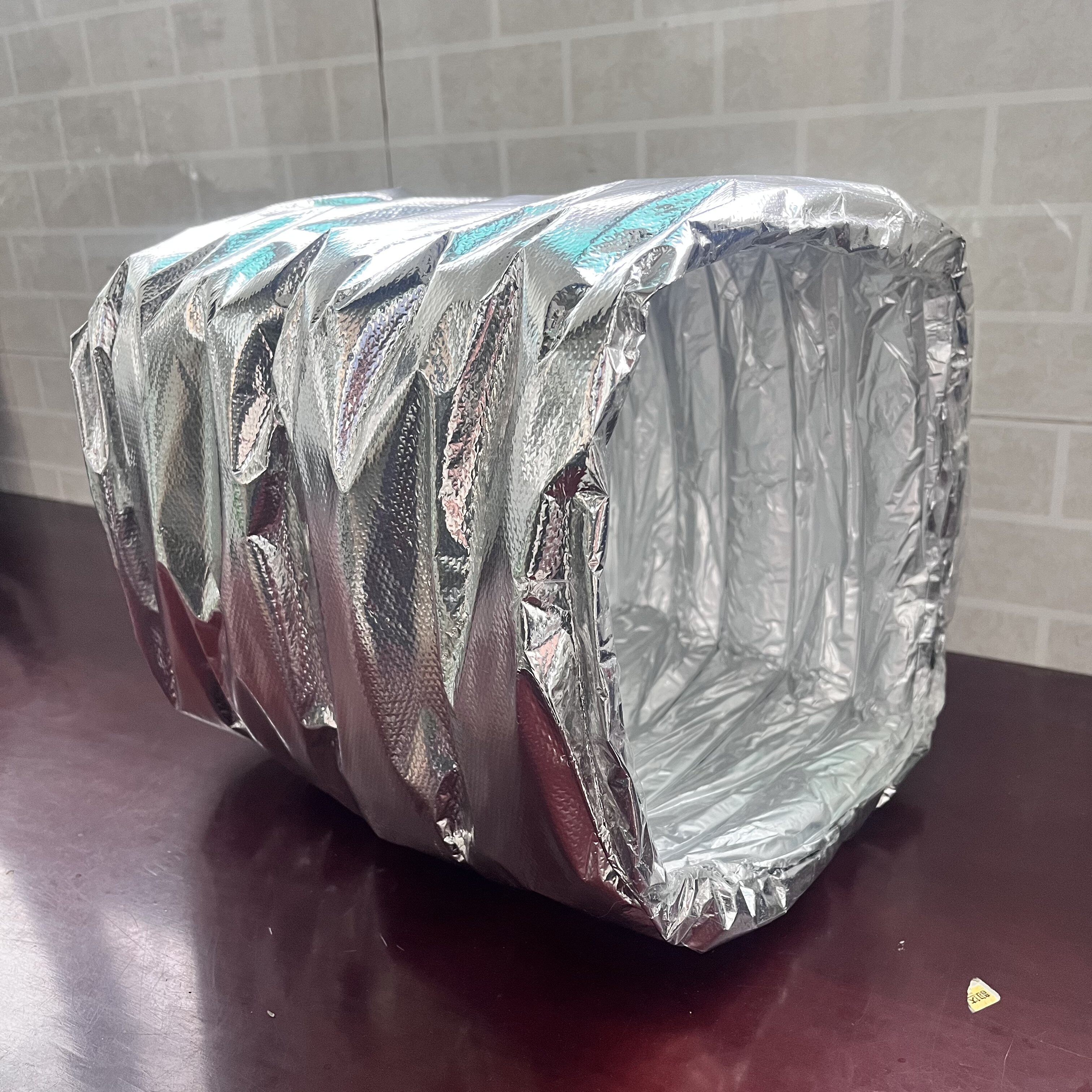 方形定制中央空调铝箔软连接共板风机盘管出风口保温软管通风管道