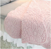 正品 单双人盖毯被子1.51.8m床垫礼品 外贸韩国绗缝毛绒毯加厚冬季