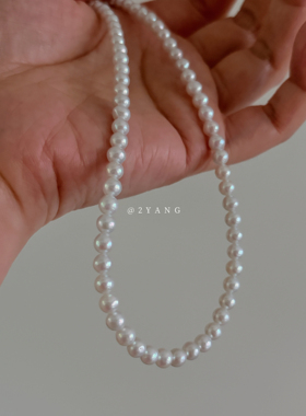 「月光变奏曲」天然珍珠项链女小众气质秋冬穿搭单品百搭学生通勤