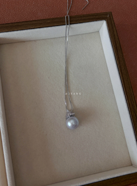王妃款天然稀有淡水强光珍珠项链小红书爆款冰雪女王吊坠饰品礼物