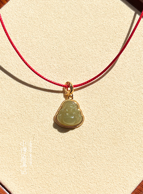 澜山疗愈佛公项链和田玉男女平衡