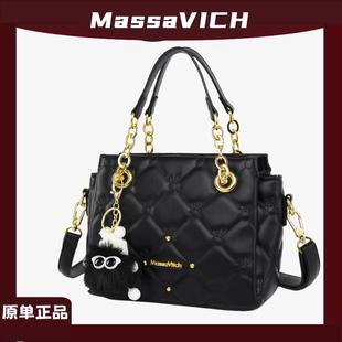 网红爆款大容量手提包菱格高级女士斜跨包新款小香风通勤百搭单肩