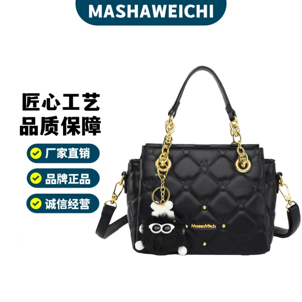 网红爆款女士大容量托特包女手提包菱格斜跨包新款小香风百搭单肩,箱包皮具/热销女包/男包,托特包,淘宝优惠券,粉丝福利购,淘宝优惠卷