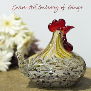 卡羅爾carol琉璃雞合集擺件玄關(guān)桌面臥室禮物裝 飾品原創(chuàng)小眾擺件