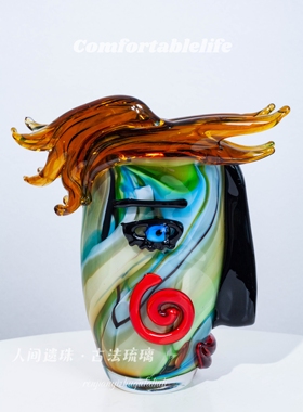 人间遗珠【幻颜】抽象人脸花瓶客厅玄关门厅艺术空间摆件生日礼物