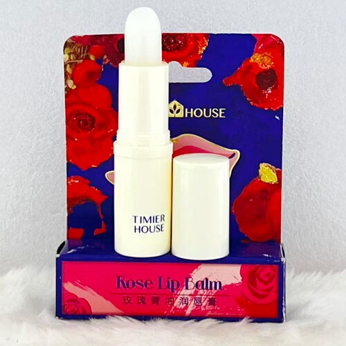 TIMIER HOUSE婷美小屋玫瑰菁油润唇膏4g精华保湿滋润唇膏
