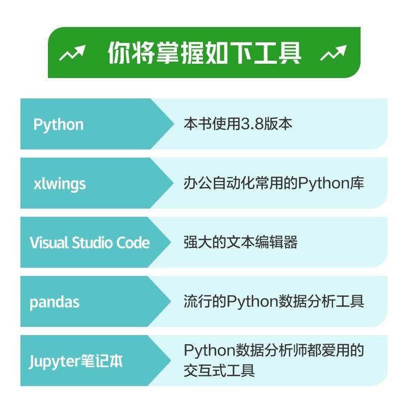 Excel+Python 飞速搞定数据分析与处理计算机办公软件表格制作数据处理从入门到精通文档编辑排版编程语言人民邮电出版社(瑞士)
