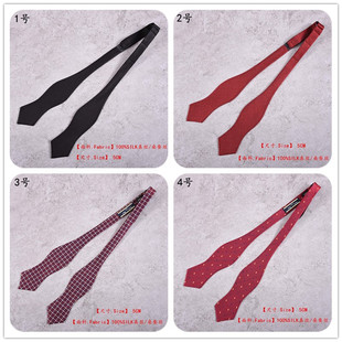 Bow 手打葫芦领结黑色葫芦带新郎结婚钻石领结潮外贸 Tie真丝男士