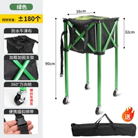 С тормозными колесами + сумка (зеленая модель)-может держать 180 шаров