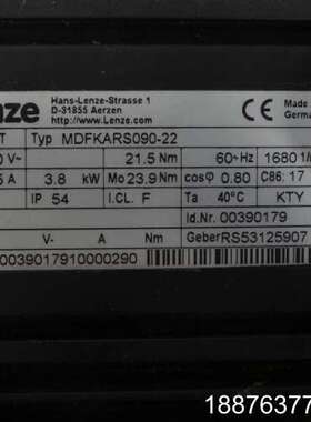 伦茨伺服电机 MDFKARS090-22 议价