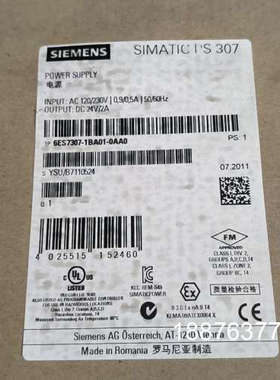 6ES7307-1BA01-0AA0  1台原装全新2011