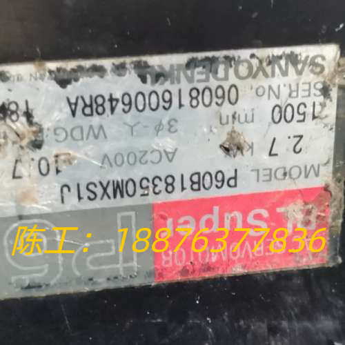 二手伺服电机P60B18350MXS1J，性能稳定，参数：3议价