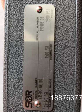 索尔压力开关435200-NHL100，全新原装正品，现货一议价