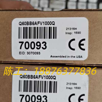 全新邦纳BANNER传感器 Q60BB6AFV1000Q 现议价