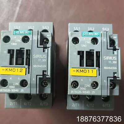 直流接触器3RT6026-1KB40，线圈电压DC17议价