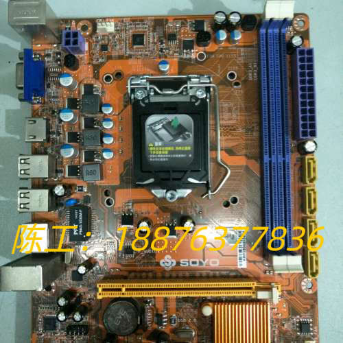 梅捷 SY-I6H-L V4.1 h61 主板 1155针 支持 G1620 G1630 G2030议