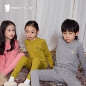 YR四针六线无骨0束缚美丽诺羊毛＋兰精莱赛尔柔软保暖打底套装