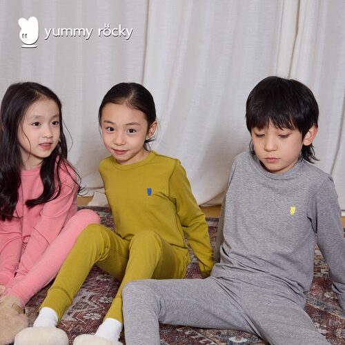 YR四针六线无骨0束缚美丽诺羊毛＋兰精莱赛尔柔软保暖打底套装