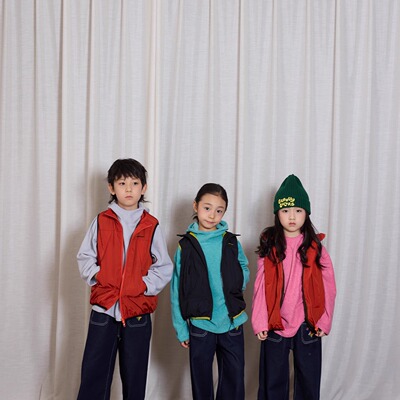 YR轻量防泼水中间层3m新雪丽棉内里抓绒防风保暖撞色马甲