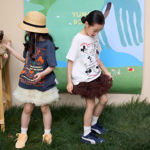 YUMMYROCKYYR在逃精灵 华丽公主A类亲肤防走光手工抽褶女童夏季蓬蓬裙