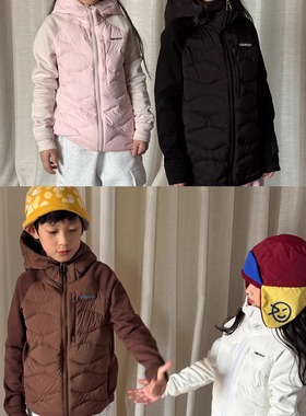 YR校服神器好搭子95木拉鸭绒超蓬轻量保暖拼接针织抗静电羽绒服