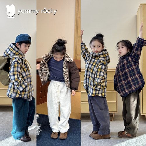 yummyrocky灯芯绒儿童休闲裤新款