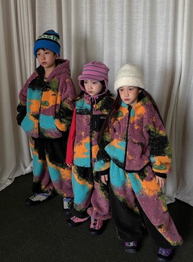 无补YR加厚仿羊羔毛内里柔软抓绒蓄热马夹/连帽外套/卫裤