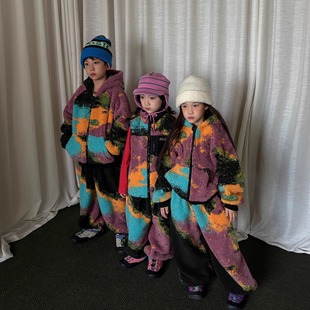 无补YR加厚仿羊羔毛内里柔软抓绒蓄热马夹/连帽外套/卫裤