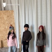 百搭亲子上衣 2026新款 yummyrocky仿羊绒半高领儿童长袖 打底衫