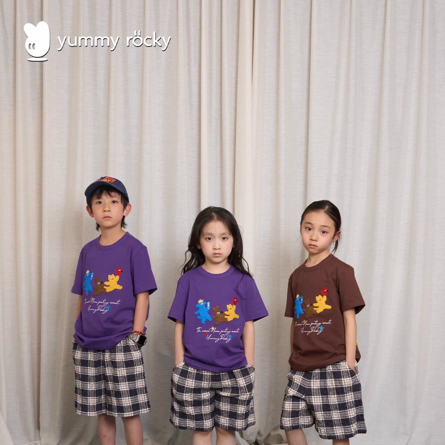 yummyrocky进口机立体毛巾刺绣A类纯棉儿童短袖T,童装/婴儿装/亲子装,T恤,淘宝优惠券,粉丝福利购,淘宝优惠卷